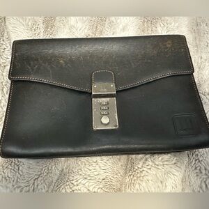 Vintage Dunhill Leather Envelope clutch .